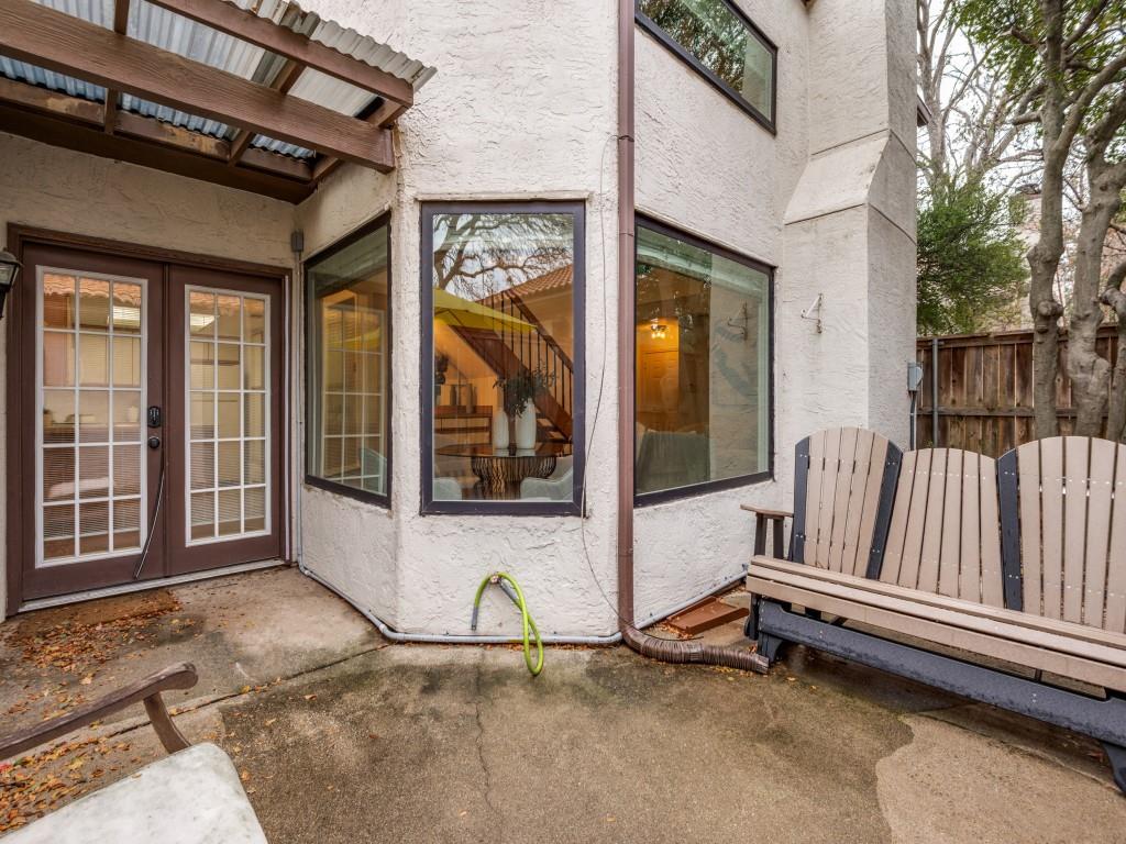 18040 Midway Road, Unit 189 Dallas, TX 75287 - Photo 22 of 28 Property entrance featuring stucco siding, a patio area, and french doors