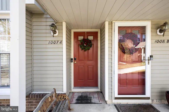 a view of front door of house