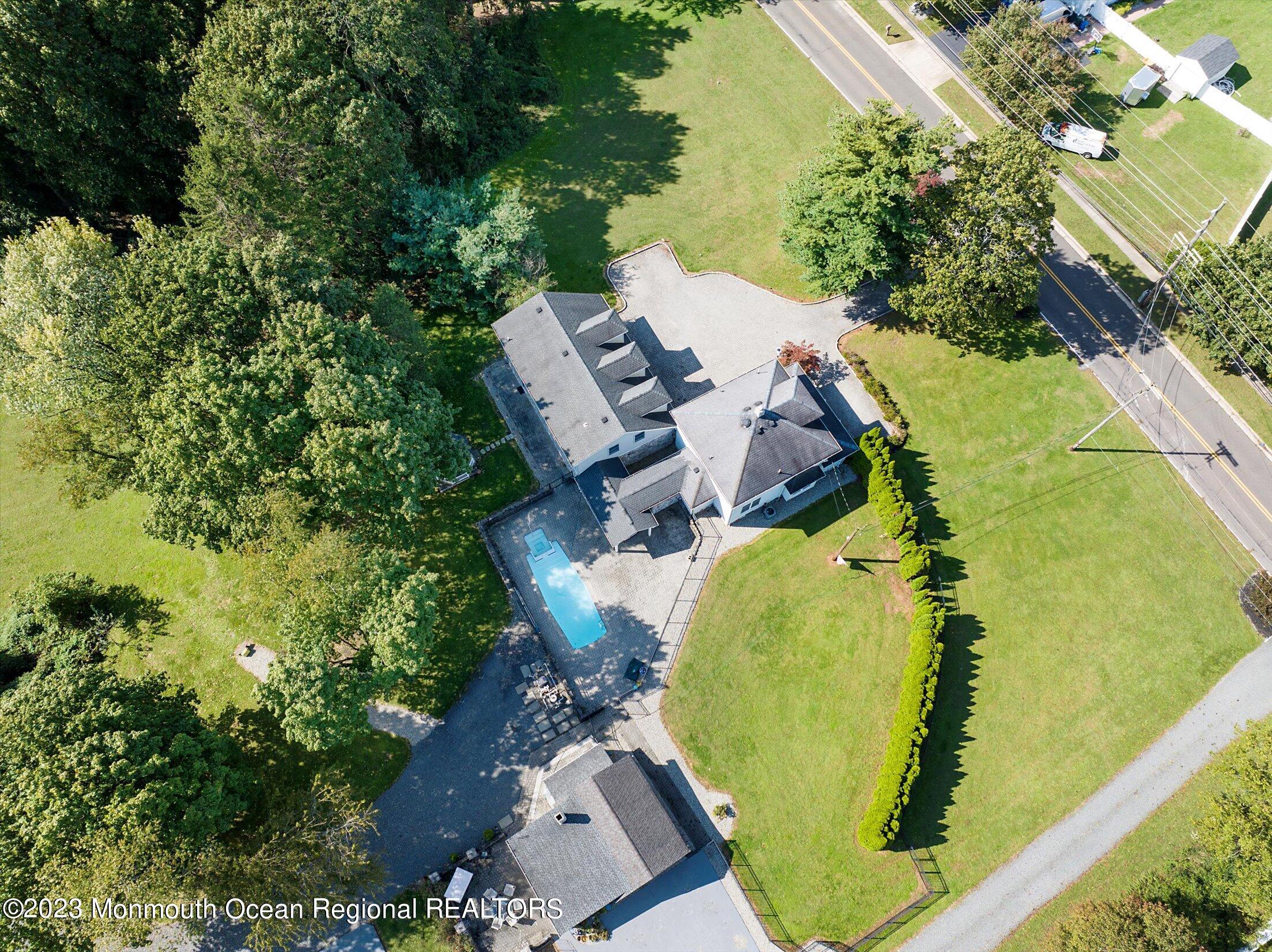 847 Waterworks Road Freehold, NJ 07728 - Photo 65 of 74 an aerial view of a swimming pool