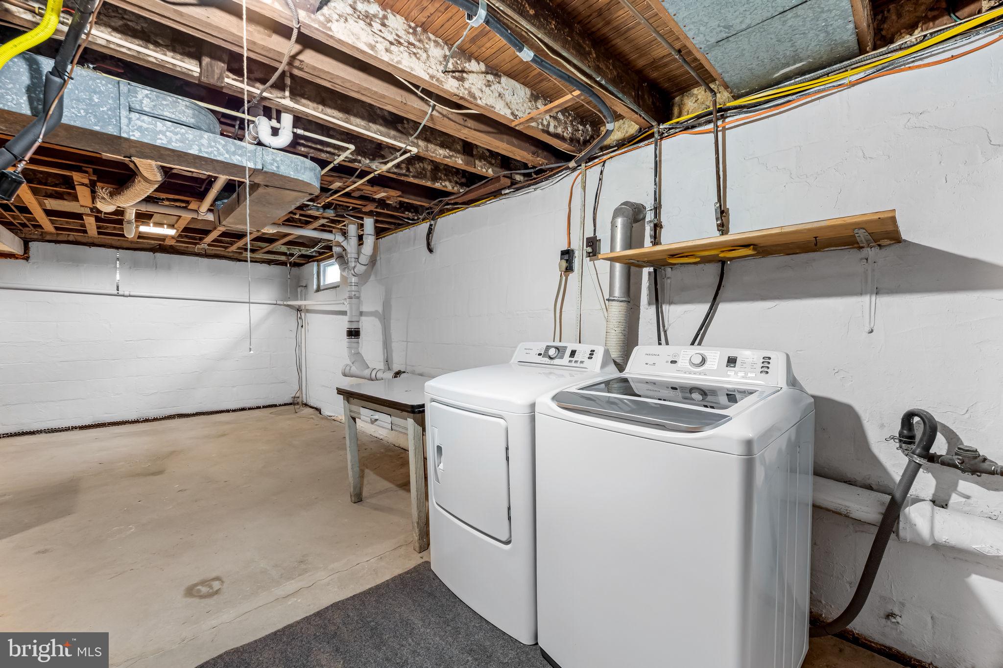 628 North Stuart Street Baltimore, MD 21221 - Photo 29 of 39 a utility room with dryer and washer