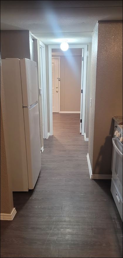 349 State Highway 95 Elgin, TX 78621 - Photo 3 of 16 Corridor featuring dark wood-style flooring and baseboards