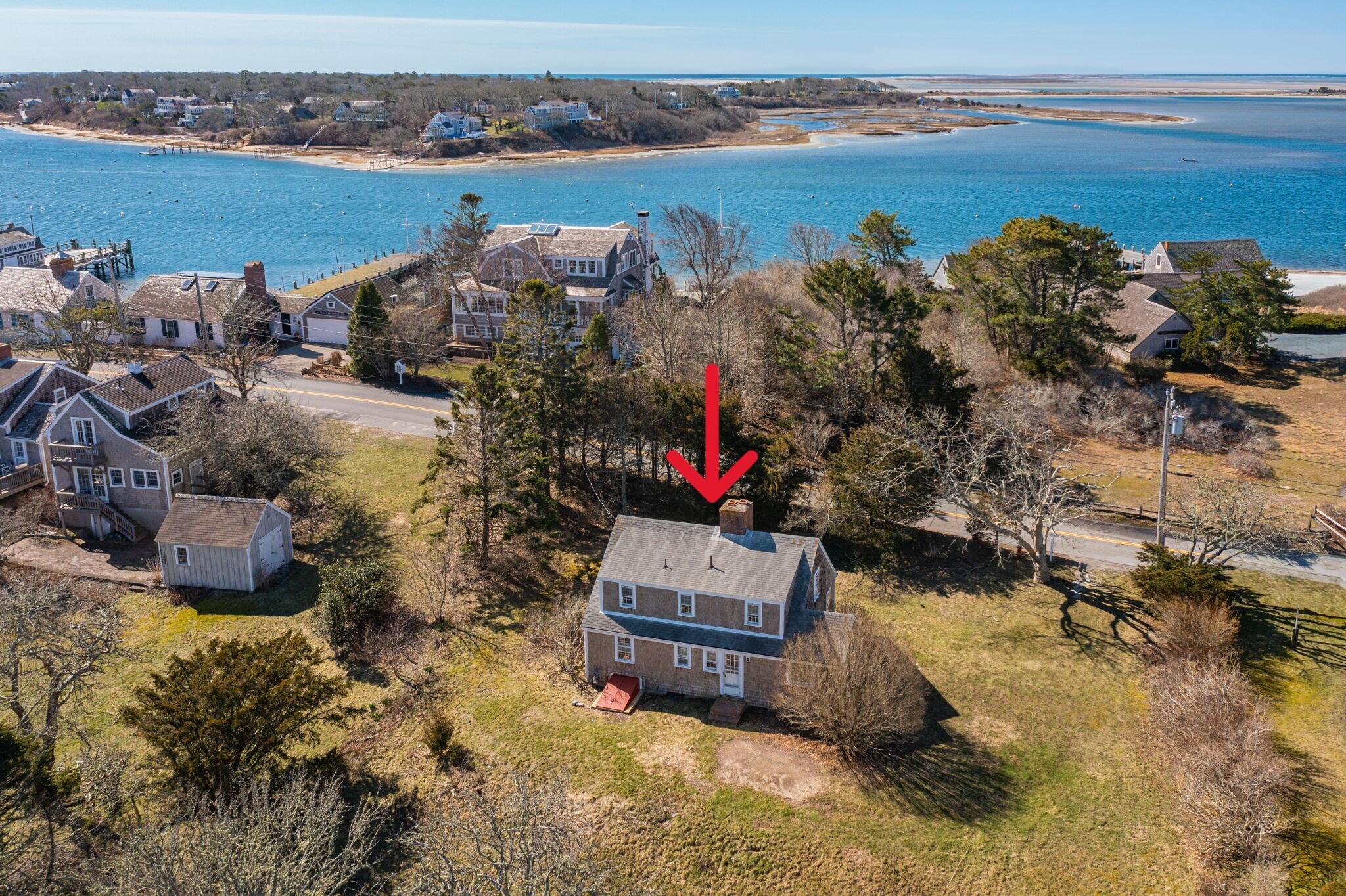 42 Champlain Road Chatham, MA 02633 - Photo 5 of 22 drone with arrow 3