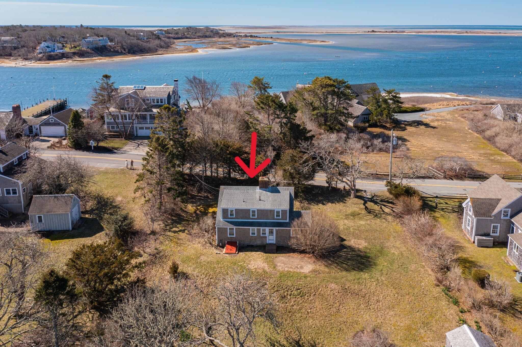42 Champlain Road Chatham, MA 02633 - Photo 6 of 22 drone with arrow 4