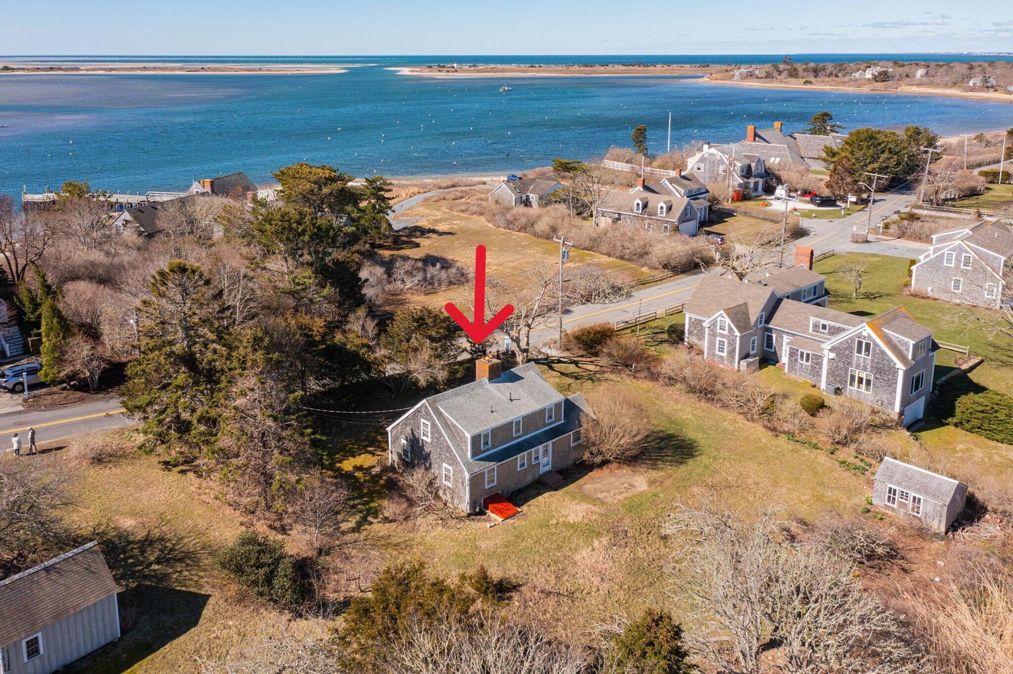 42 Champlain Road Chatham, MA 02633 - Photo 7 of 22 drone with arrow 5