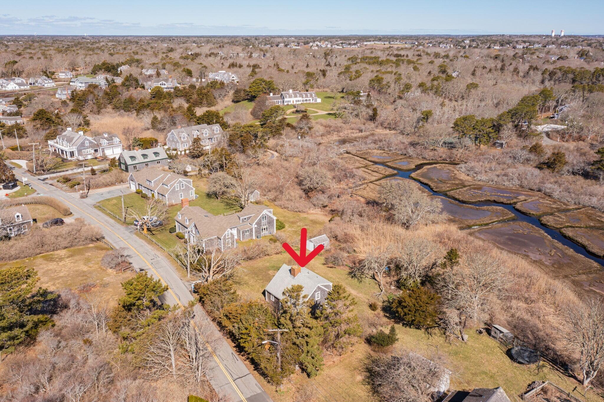 42 Champlain Road Chatham, MA 02633 - Photo 8 of 22 drone with arrow 6