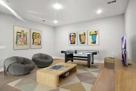 wooden floor in a room