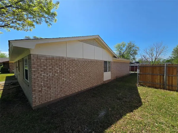 a backyard of a house