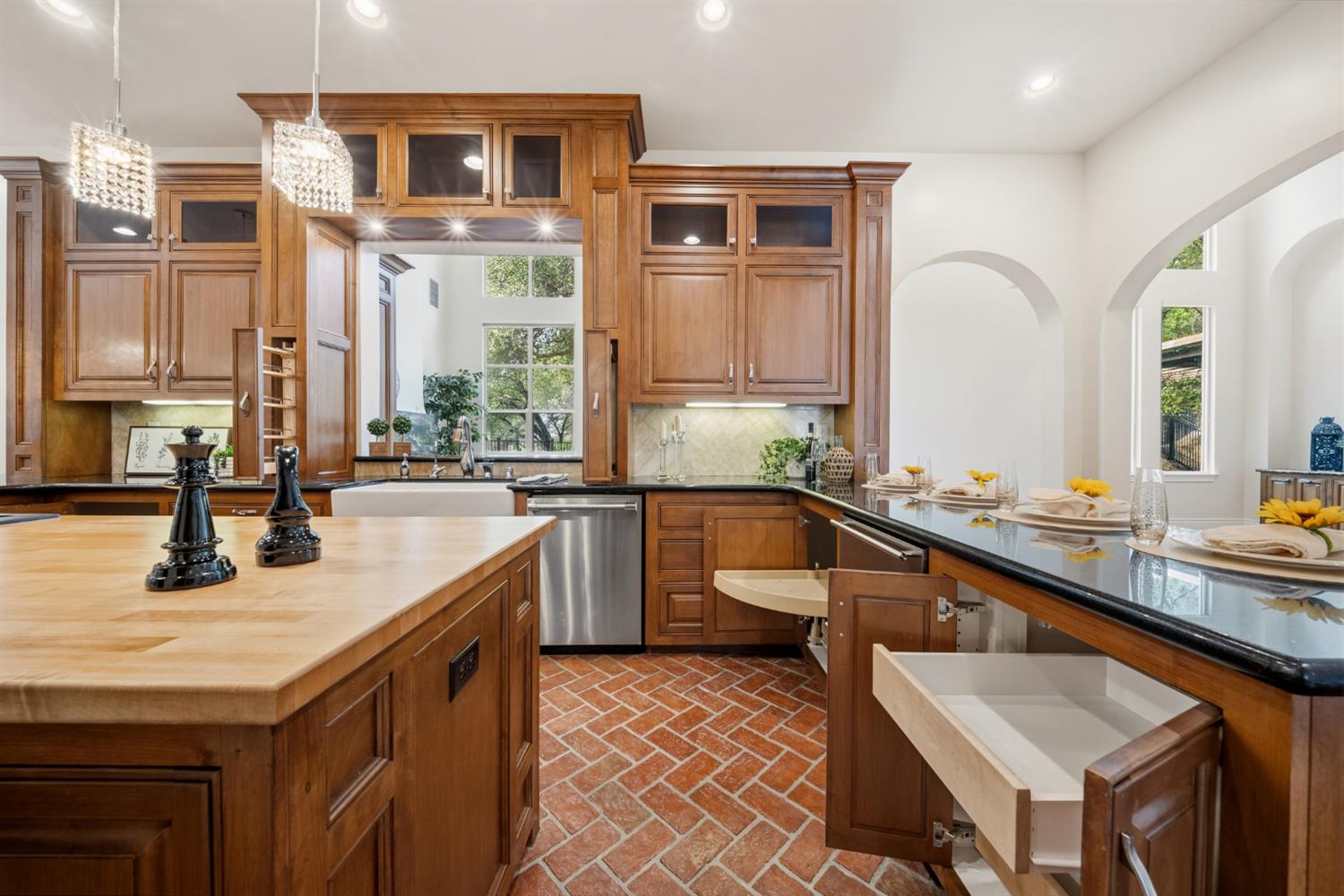 9738 Rim Rock Circle Loomis, CA 95650 - Photo 33 of 97 Pull out drawers, lazy susan's, double pull out spice racks, this kitchen offers so much punch to it!