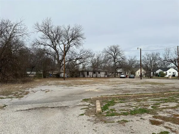 a view of a yard with a trees