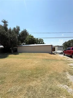 a backyard of a house