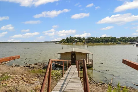 a view of a lake and outdoor space