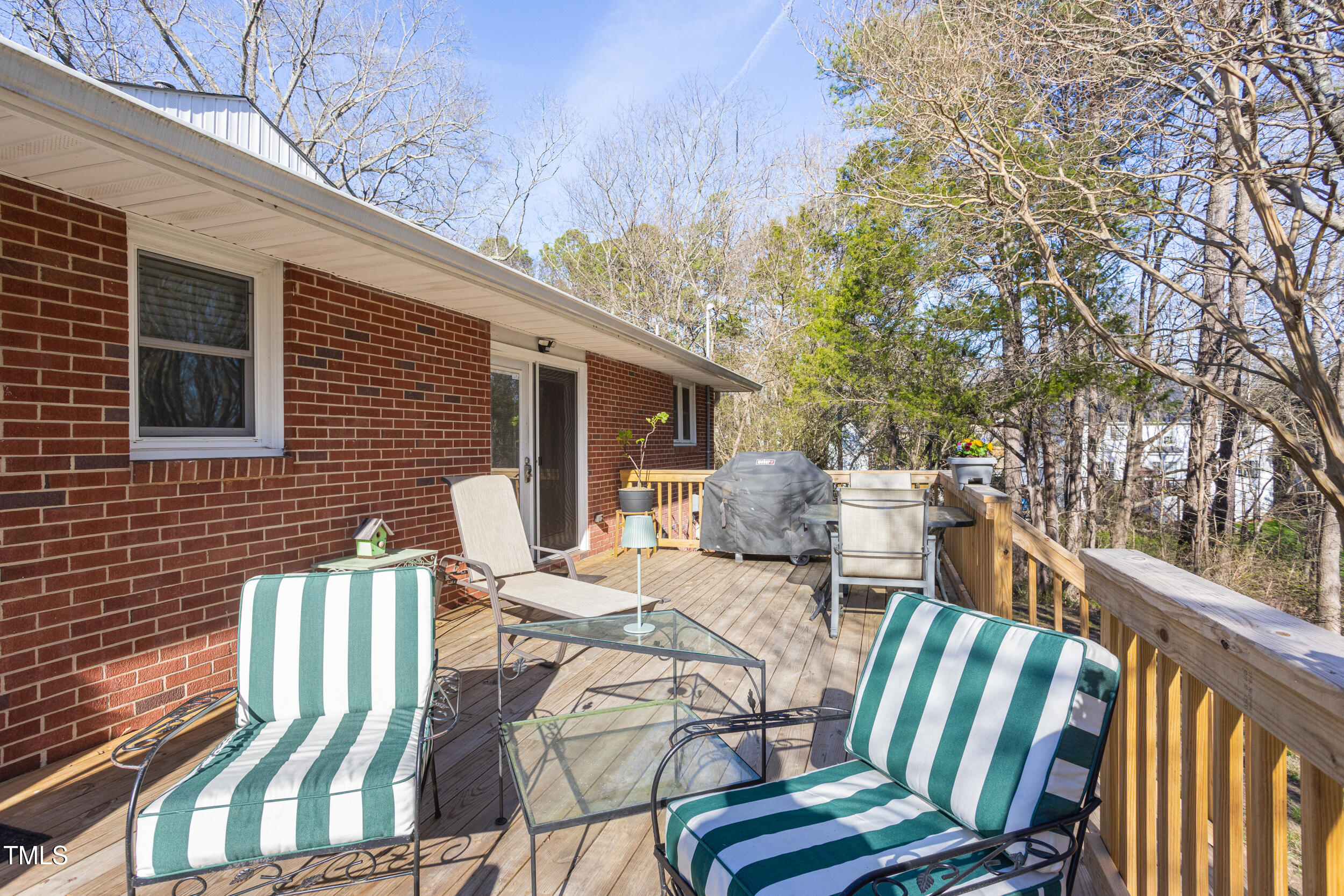 4605 Erwin Road Durham, NC 27705 - Photo 45 of 54 a view of balcony with two chairs and wooden fence