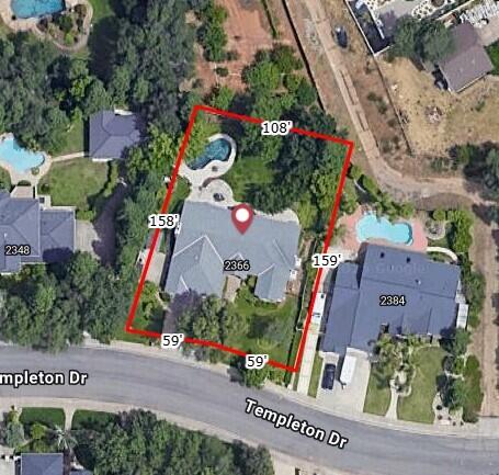 2366 Templeton Drive Redding, CA 96002 - Photo 54 of 54 an aerial view of residential houses with outdoor space and street view