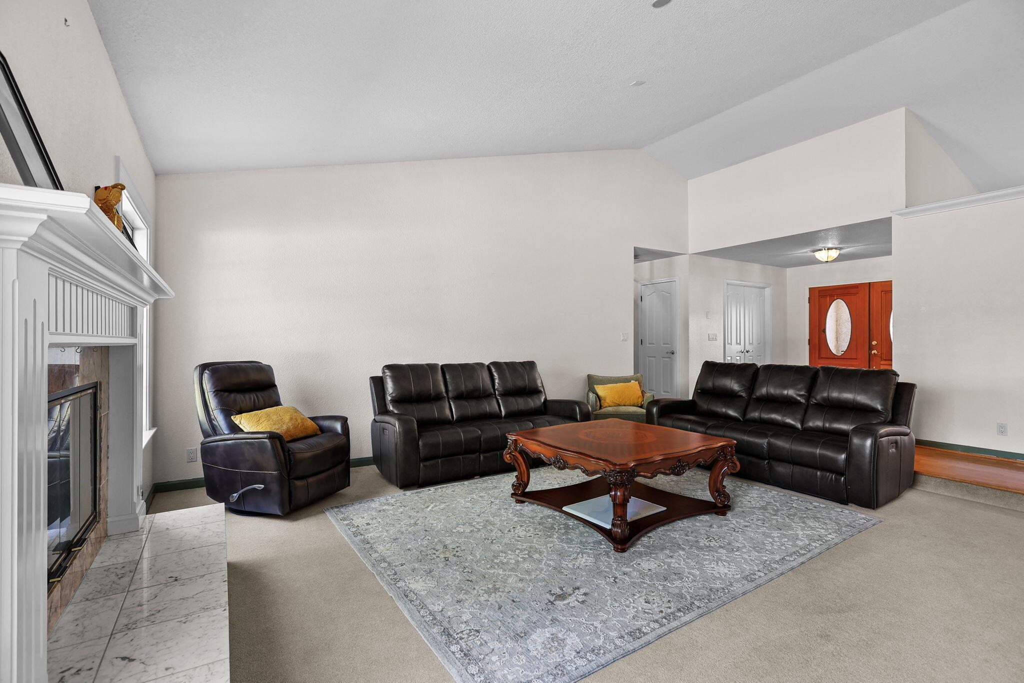 2366 Templeton Drive Redding, CA 96002 - Photo 6 of 54 a living room with furniture and a flat screen tv