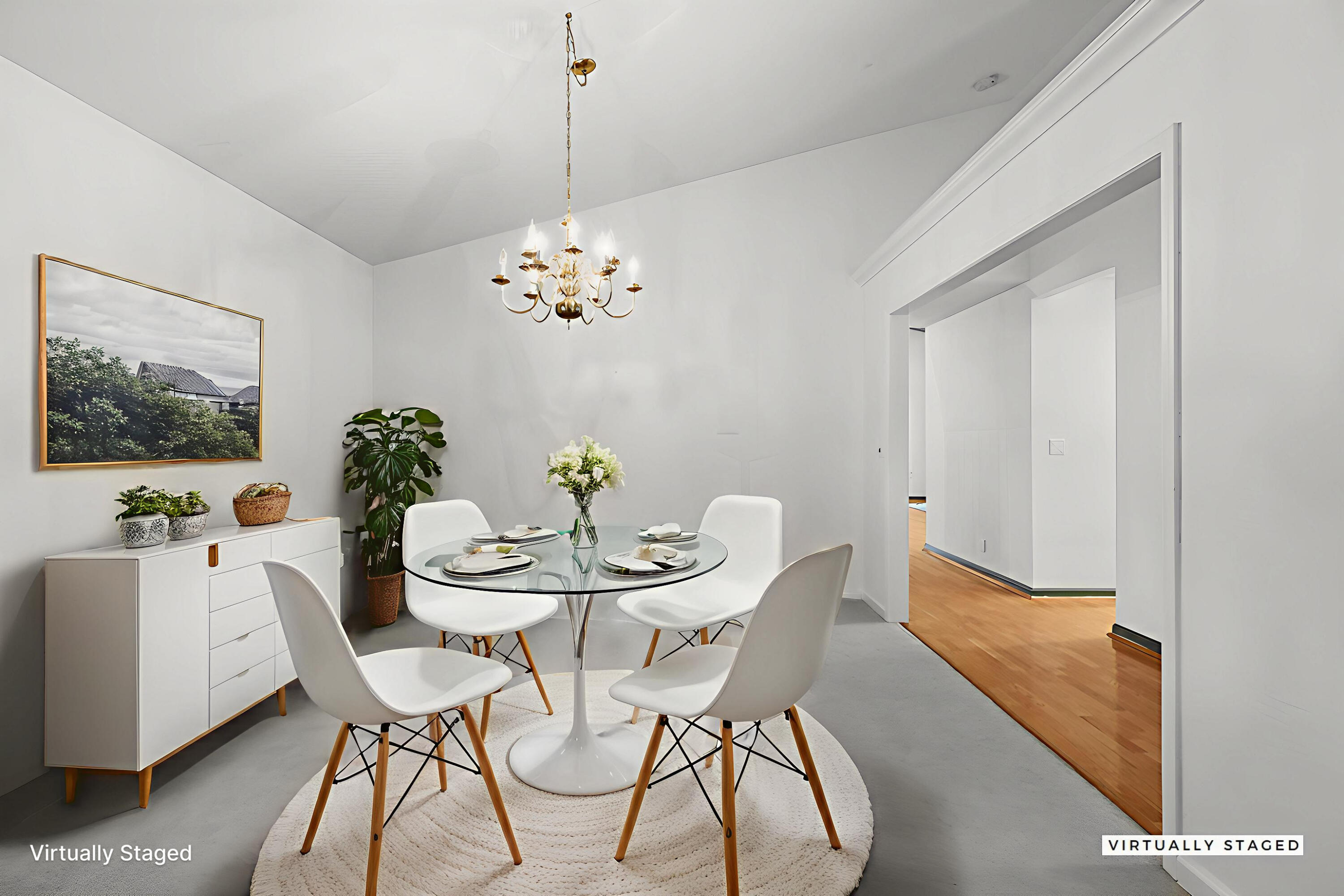 2366 Templeton Drive Redding, CA 96002 - Photo 10 of 54 a view of a dining room with furniture and chandelier