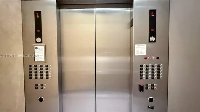 a bathroom with a shower and a mirror