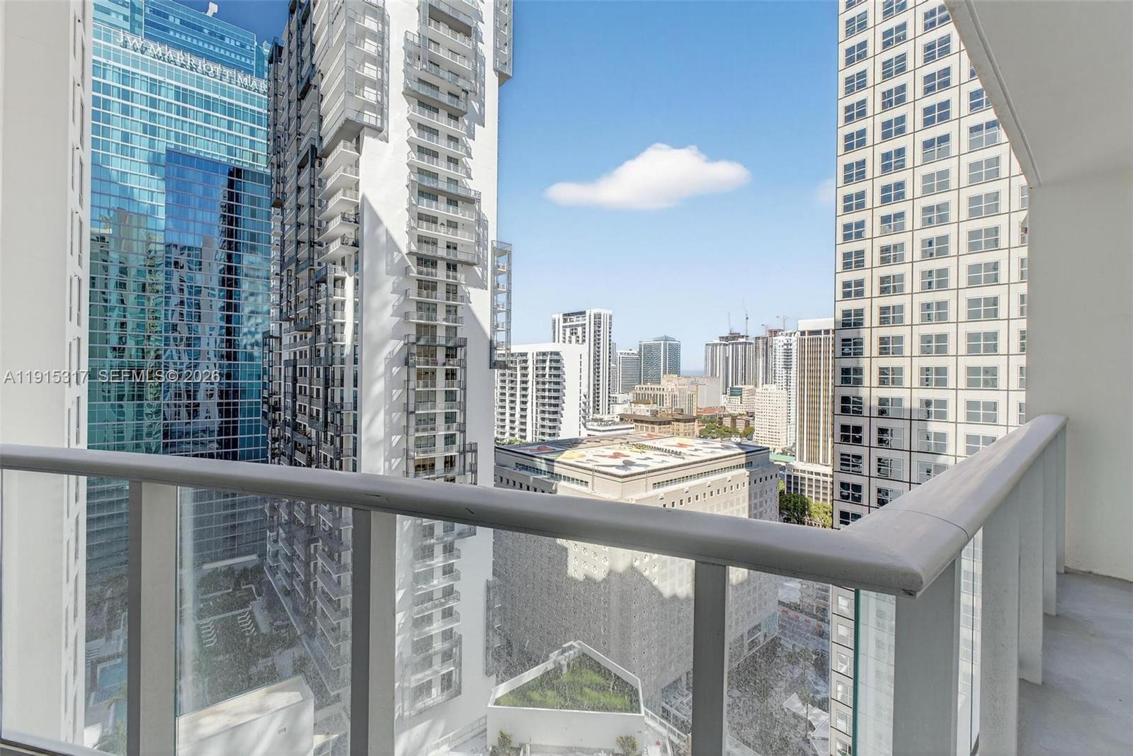 300 South Biscayne Boulevard, Unit T2407 Miami, FL 33131 - Photo 22 of 39 a view of a balcony with an outdoor space
