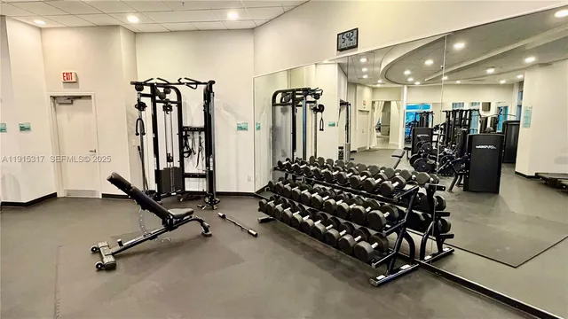 a view of gym