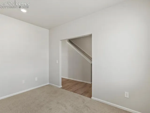 a view of an empty room