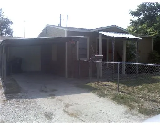 a backyard of a house