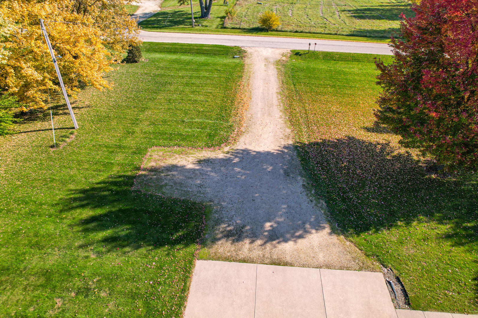 8752 Perryville Road Monroe Center, IL 61052 - Photo 18 of 41 a view of a lake with a big yard