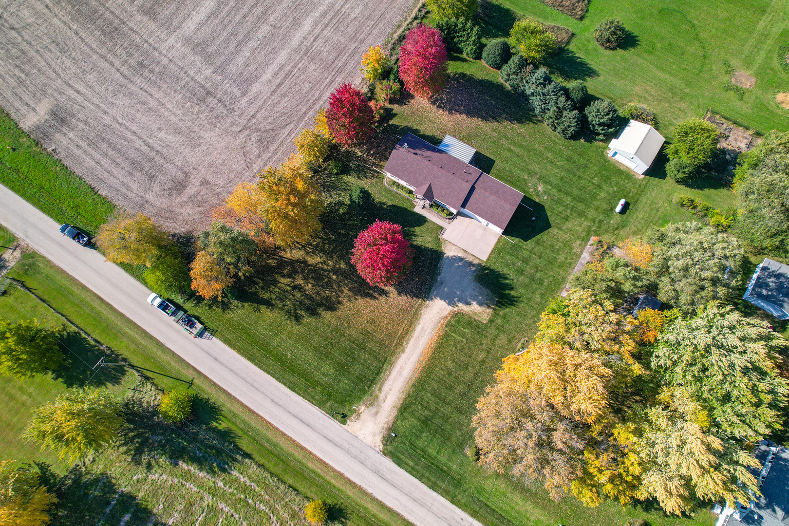 8752 Perryville Road Monroe Center, IL 61052 - Photo 20 of 41 a view of a yard with plants