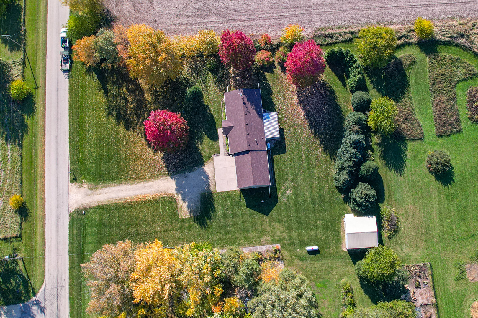 8752 Perryville Road Monroe Center, IL 61052 - Photo 21 of 41 an aerial view of a house