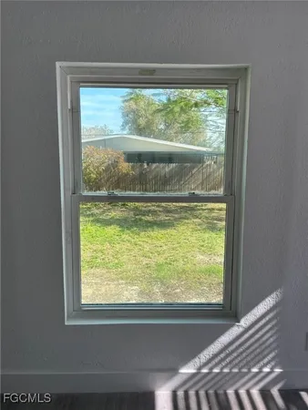 a view of a room from a window