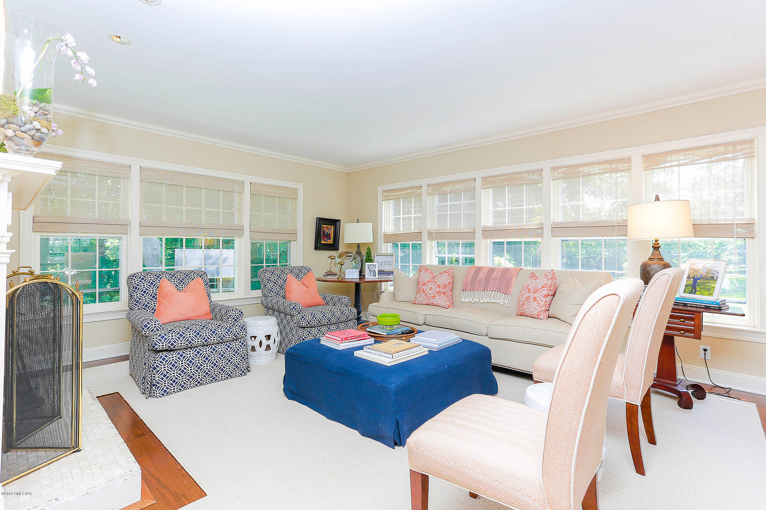 18 Dingletown Road Greenwich, CT 06830 - Photo 2 of 21 a living room with furniture and a large window
