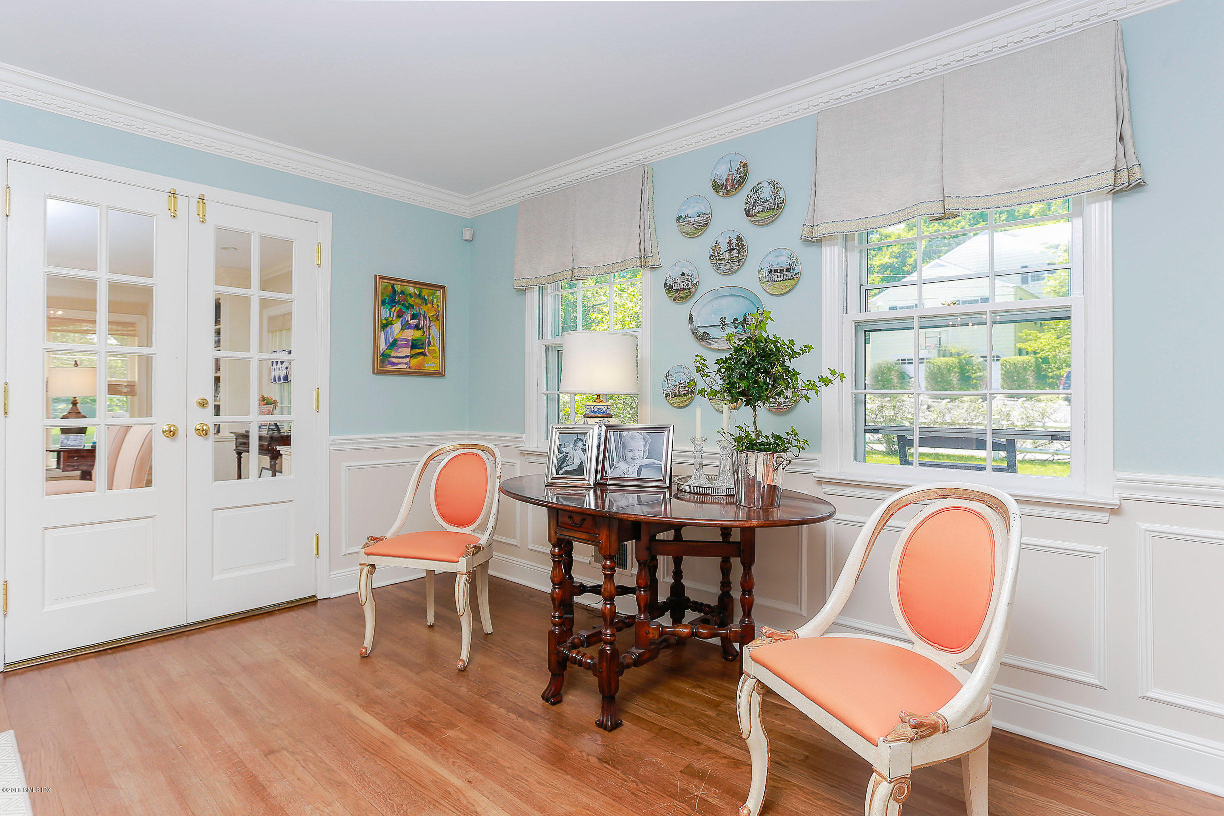 18 Dingletown Road Greenwich, CT 06830 - Photo 7 of 21 a dining room with furniture a window and wooden floor