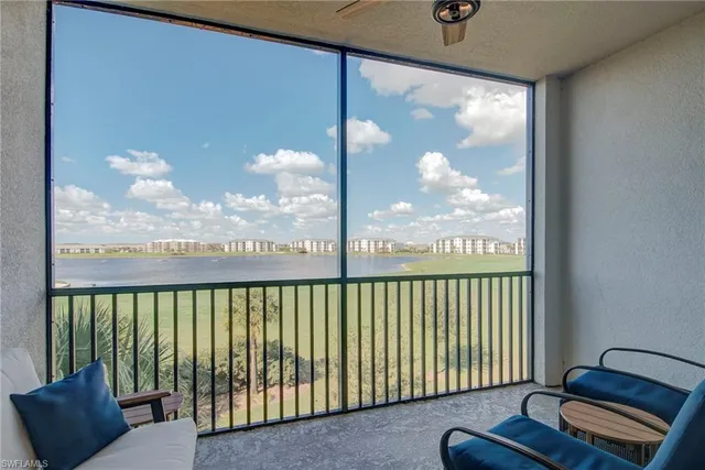 a view of a city from a balcony