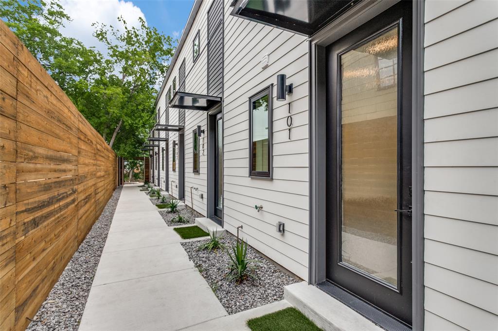 4715 Live Oak Street, Unit 102 Dallas, TX 75204 - Photo 1 of 18 a view of balcony with pathway