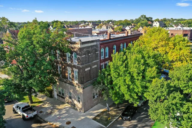 a view of a buildings