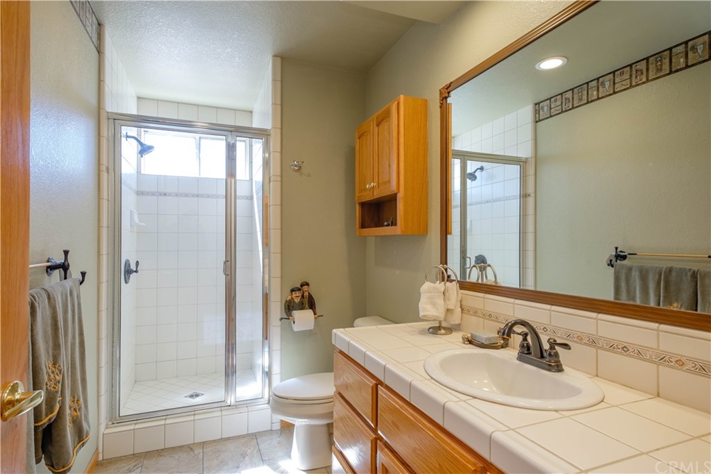 16196 Ridge View Drive Apple Valley, CA 92307 - Photo 24 of 68 a bathroom with a sink toilet and shower