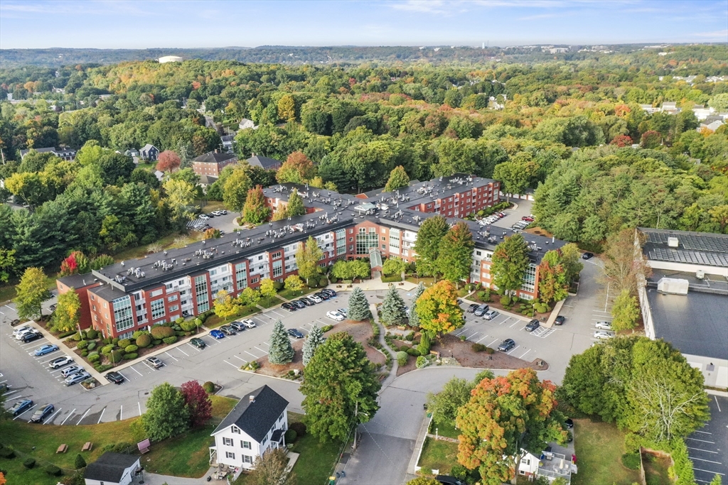 an aerial view of a city