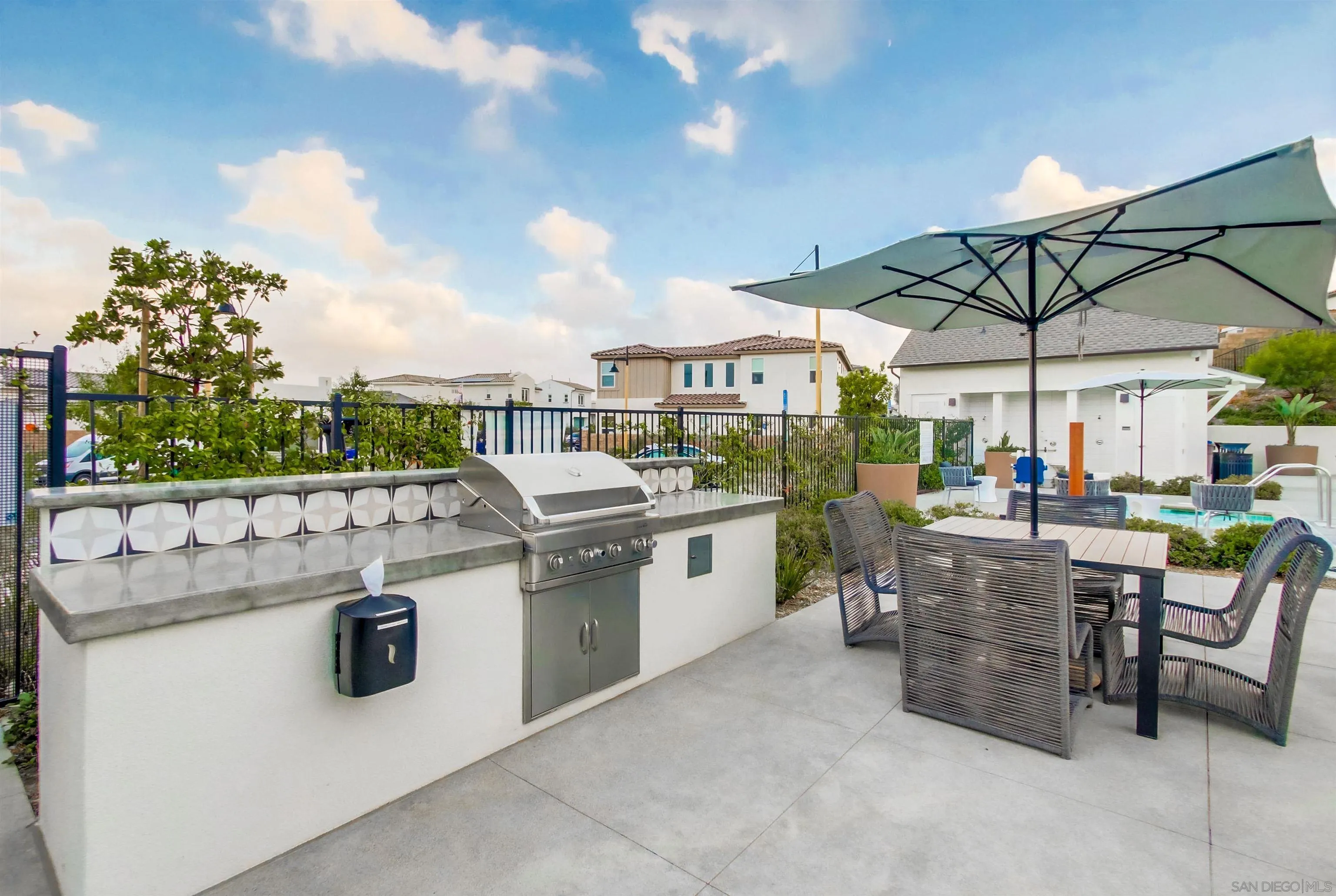 8844 Weston Road Santee, CA 92071 - Photo 46 of 48 a view of kitchen with outdoor kitchen outdoor seating and lots of tables