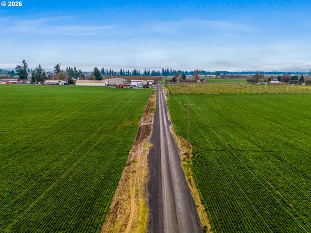 a view of a lake with a big yard