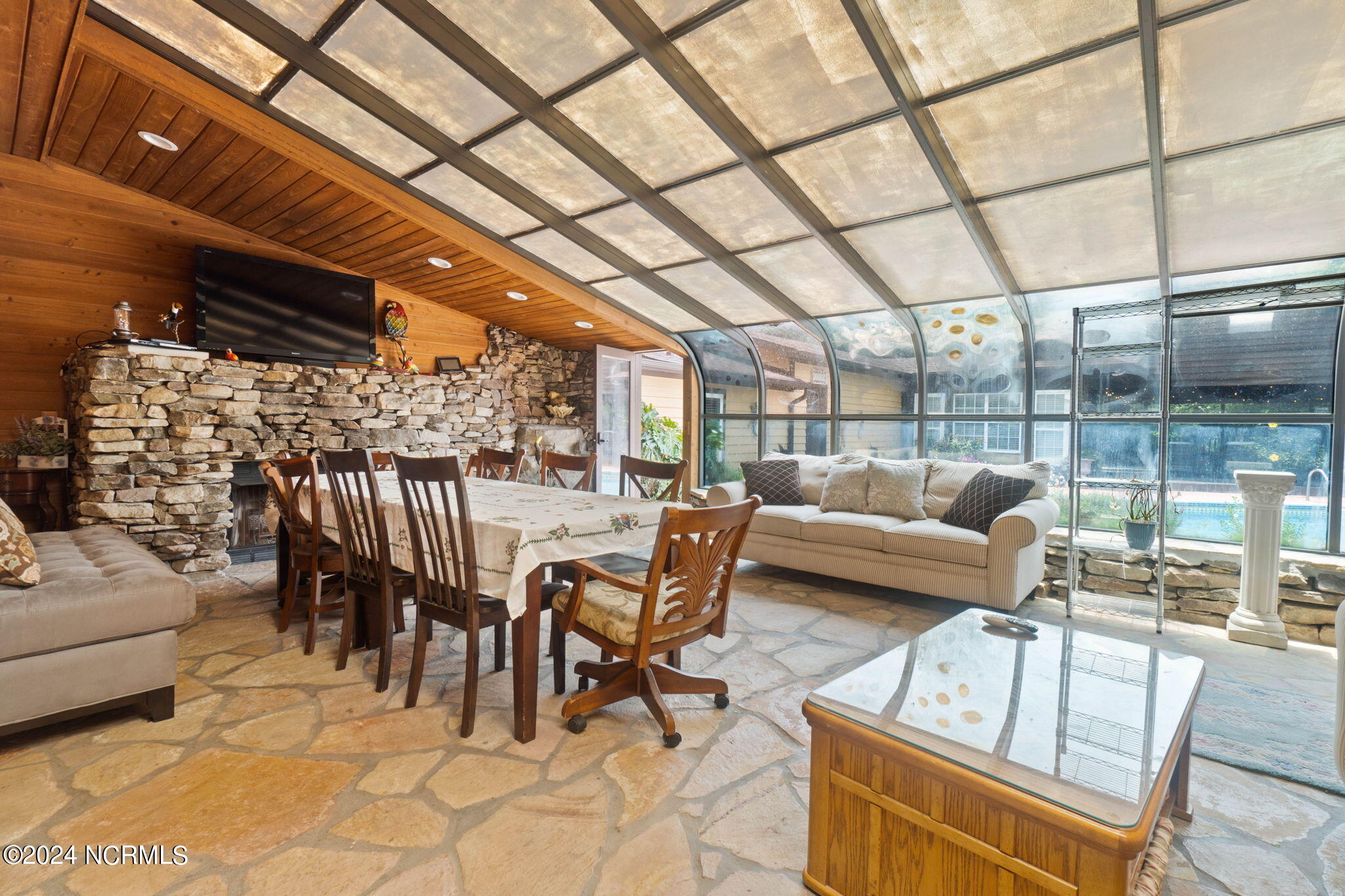 1491 Lanvale Road Leland, NC 28451 - Photo 26 of 95 Sunroom with Fireplace