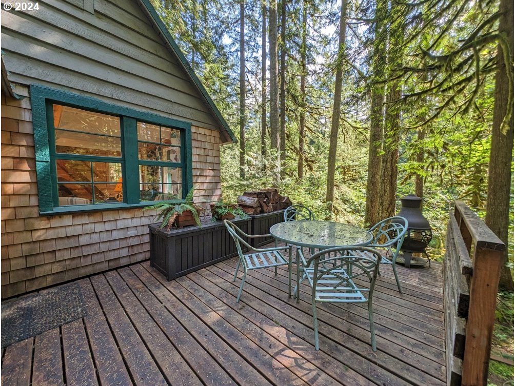 28018 Still Creek Road Rhododendron, OR 97049 - Photo 29 of 36 a view of a two chairs in the roof deck