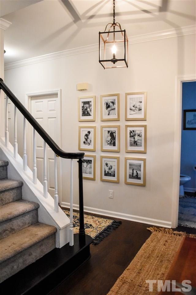 3417 Tunas Street Raleigh, NC 27616 - Photo 2 of 30 a view of entryway and hall with wooden floor