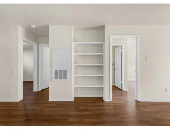 a view interior of a house with wooden floor