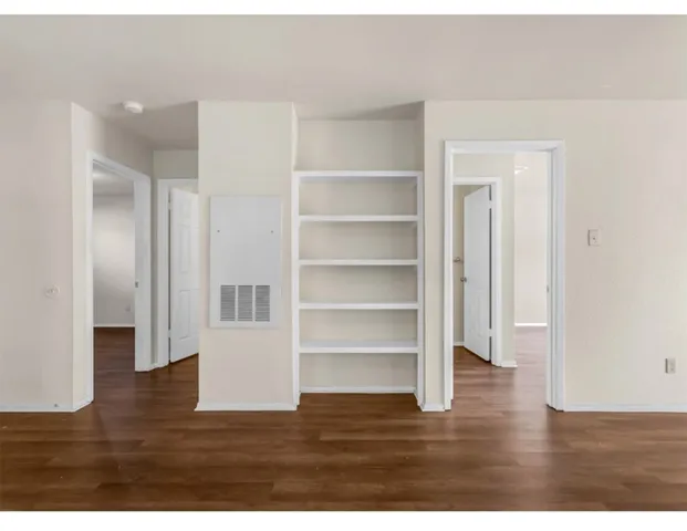 a view interior of a house with wooden floor