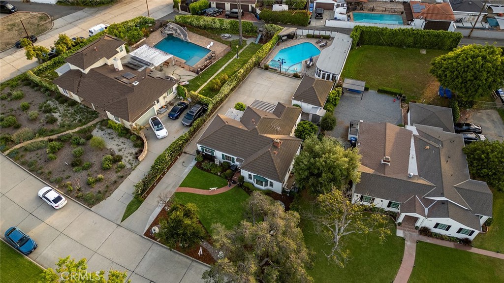 5487 Cadbury Road Whittier, CA 90601 - Photo 64 of 73 an aerial view of a house with a yard