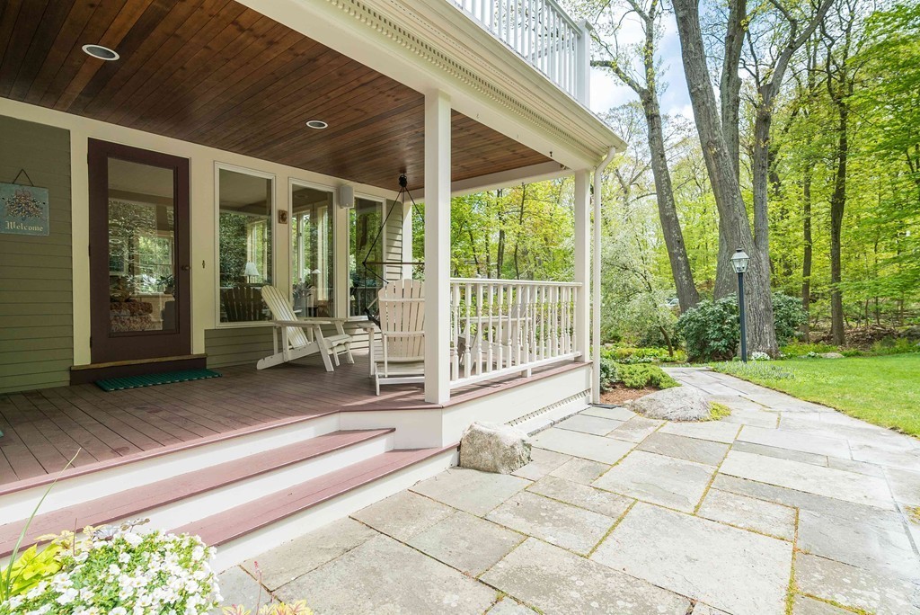 32 Cunningham Road Wellesley, MA 02481 - Photo 26 of 30 a building outdoor space with seating space