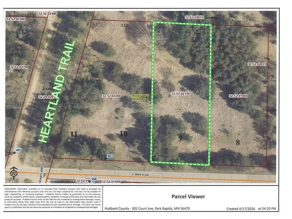 $44,900 | Def East River Drive, Park Rapids, MN 56470