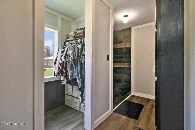 a view of a walk in closet