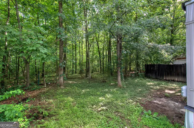 a backyard of a house