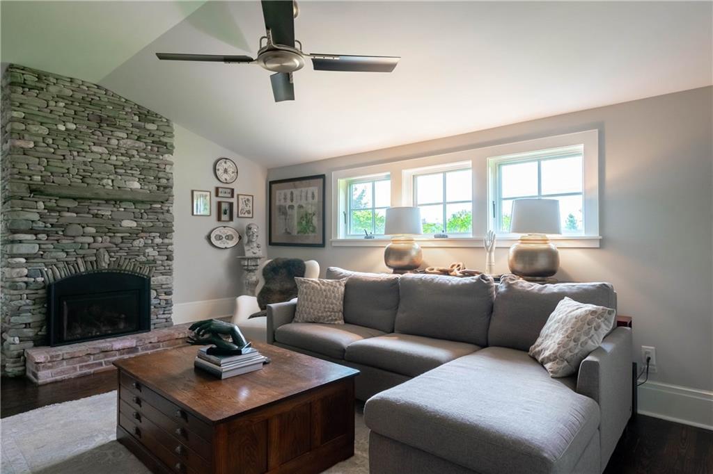 88 Two Lights Road Cape Elizabeth, ME 04107 - Photo 7 of 35 Living Room with Gas Fireplace