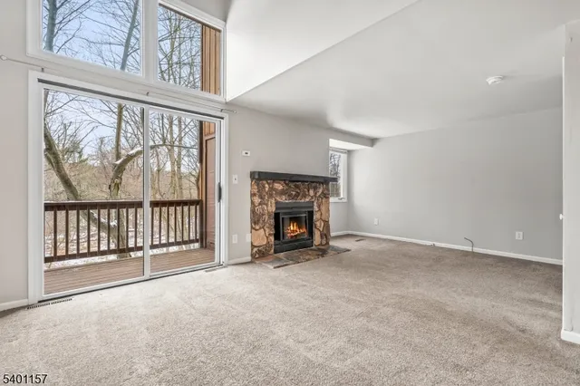 an empty room with entrance gate