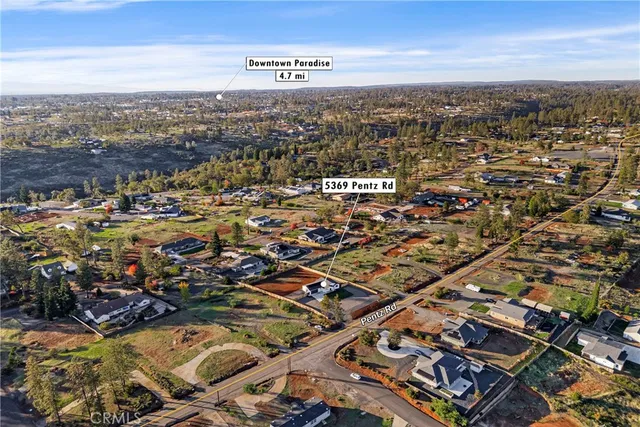 an aerial view of a city